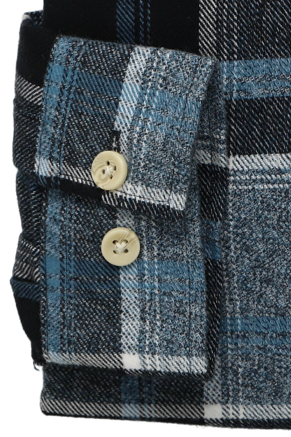 Flannel skyrta frá Lindbergh - Svört/blá