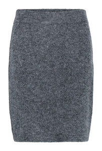 Trudy knitted pils frá Kaffe -Dark grey melange