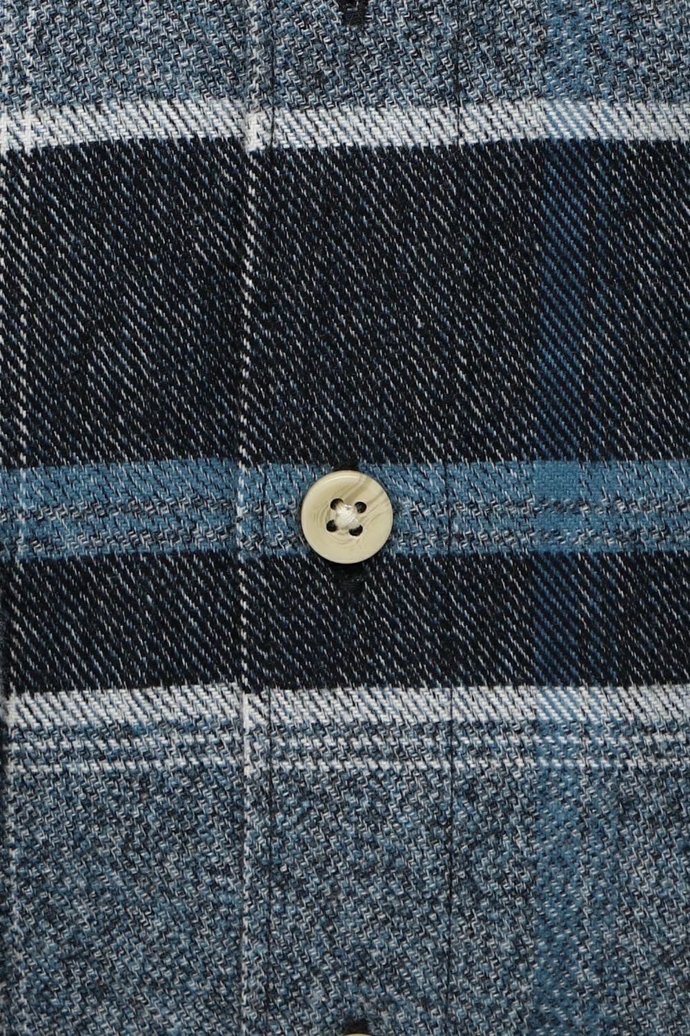 Flannel skyrta frá Lindbergh - Svört/blá