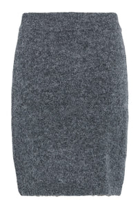 Trudy knitted pils frá Kaffe -Dark grey melange