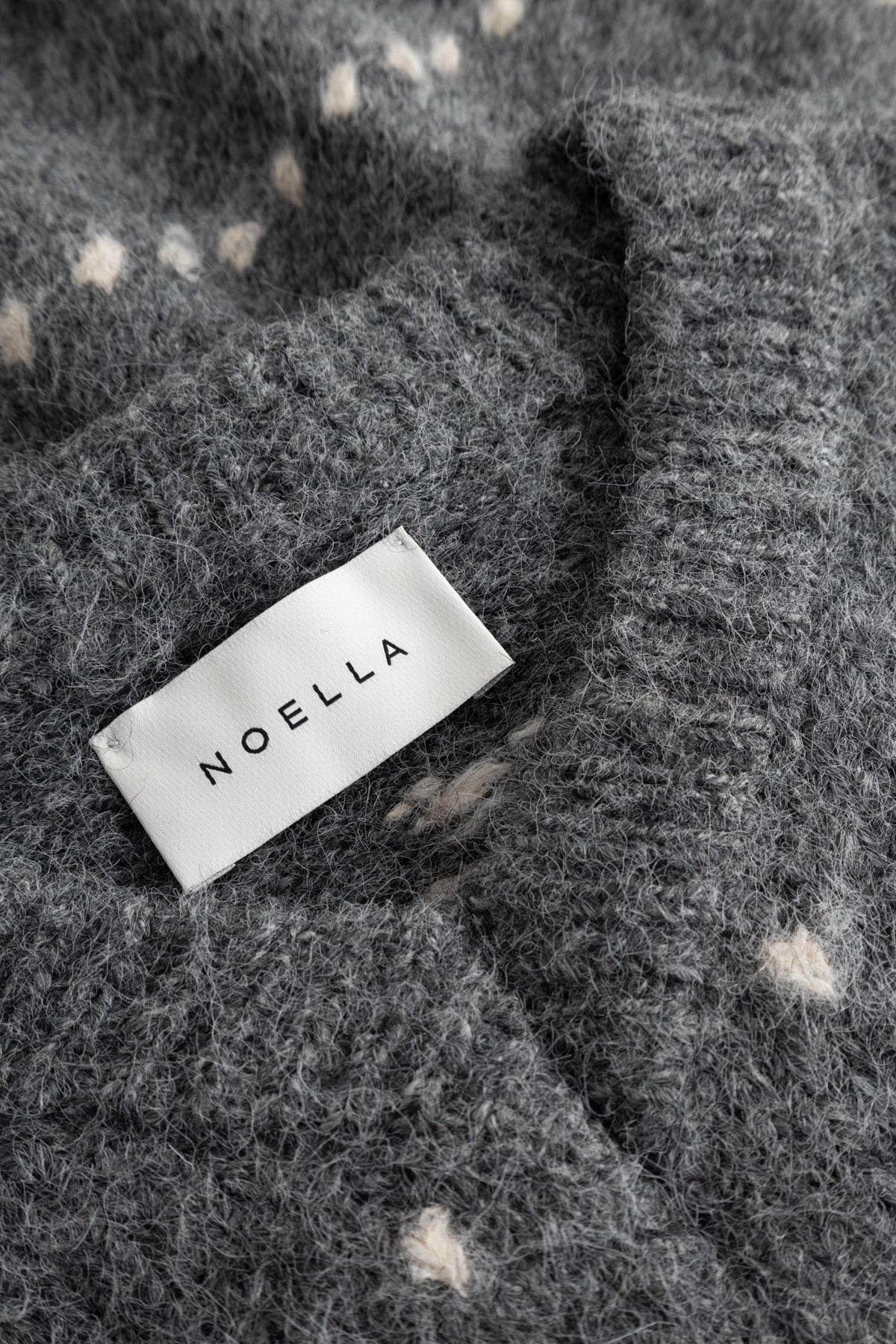 Lai knit peysa frá Noella - Grey mel
