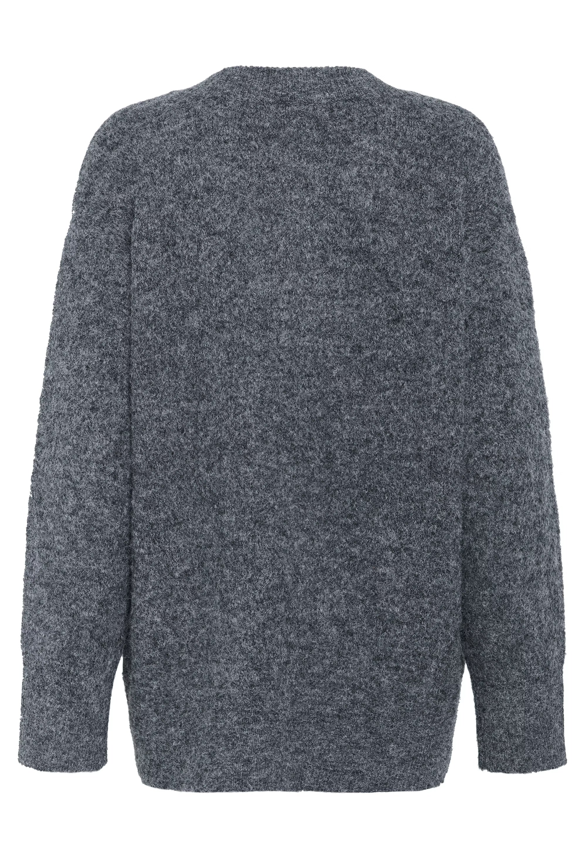 Trudy peysa frá Kaffe -Dark grey melange