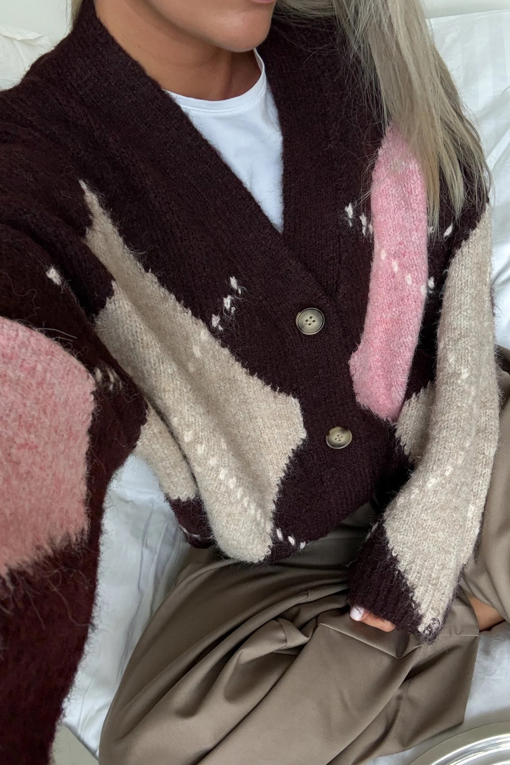Laiana knit golla frá Noella - Winetating mix