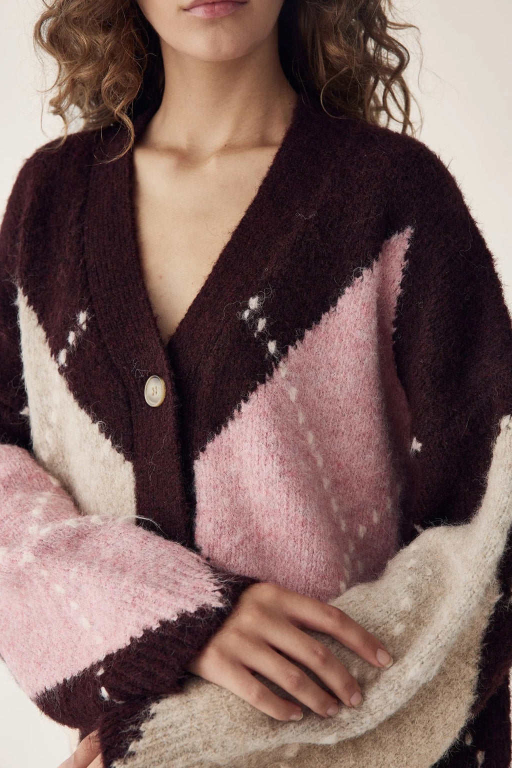 Laiana knit golla frá Noella - Winetating mix