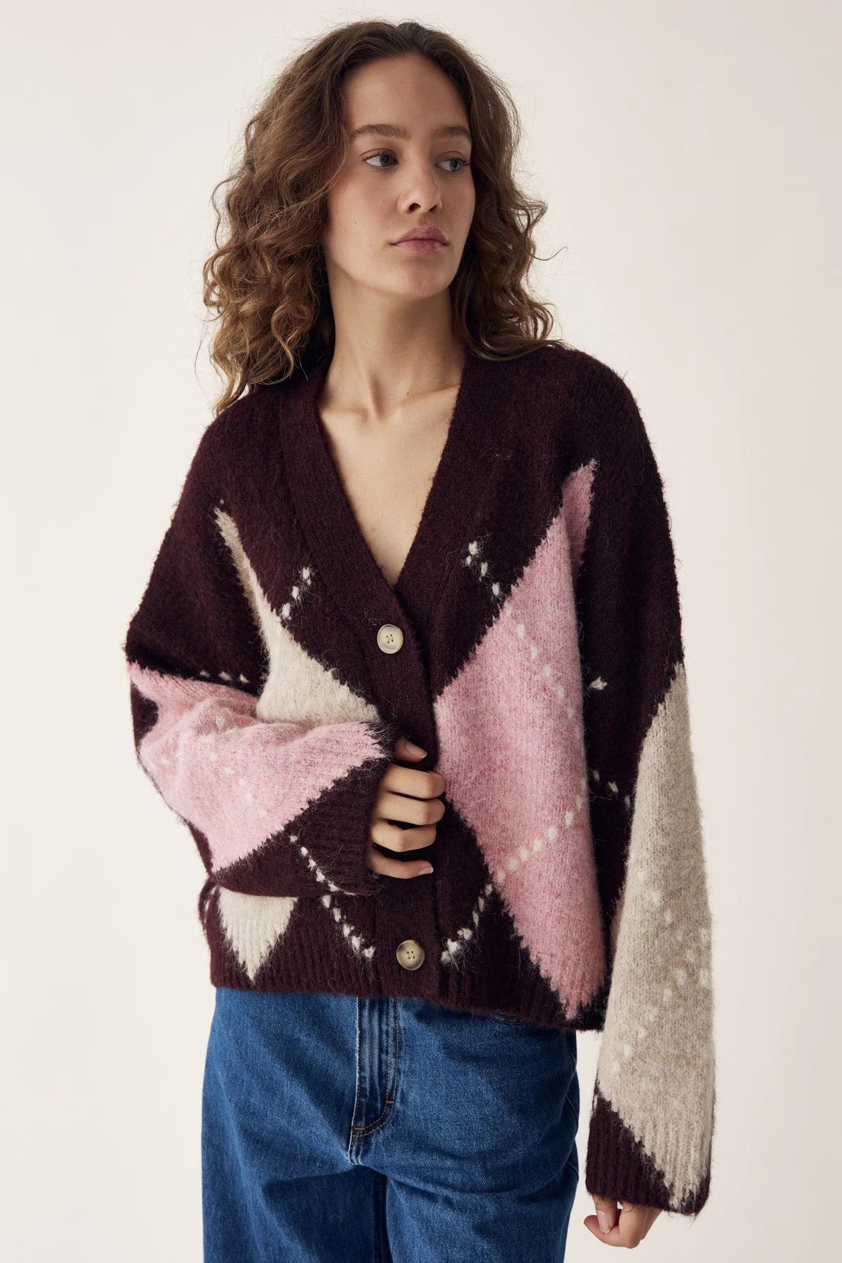 Laiana knit golla frá Noella - Winetating mix
