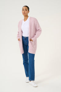 Trina peysa frá Kaffe - Lilac snow melange