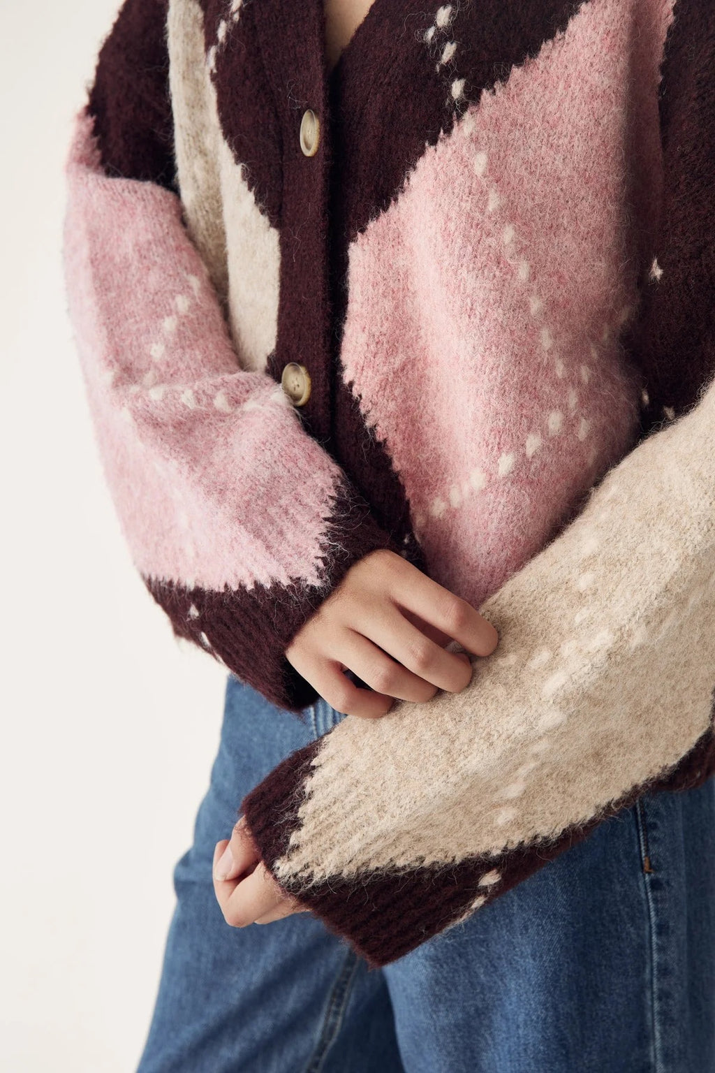 Laiana knit golla frá Noella - Winetating mix