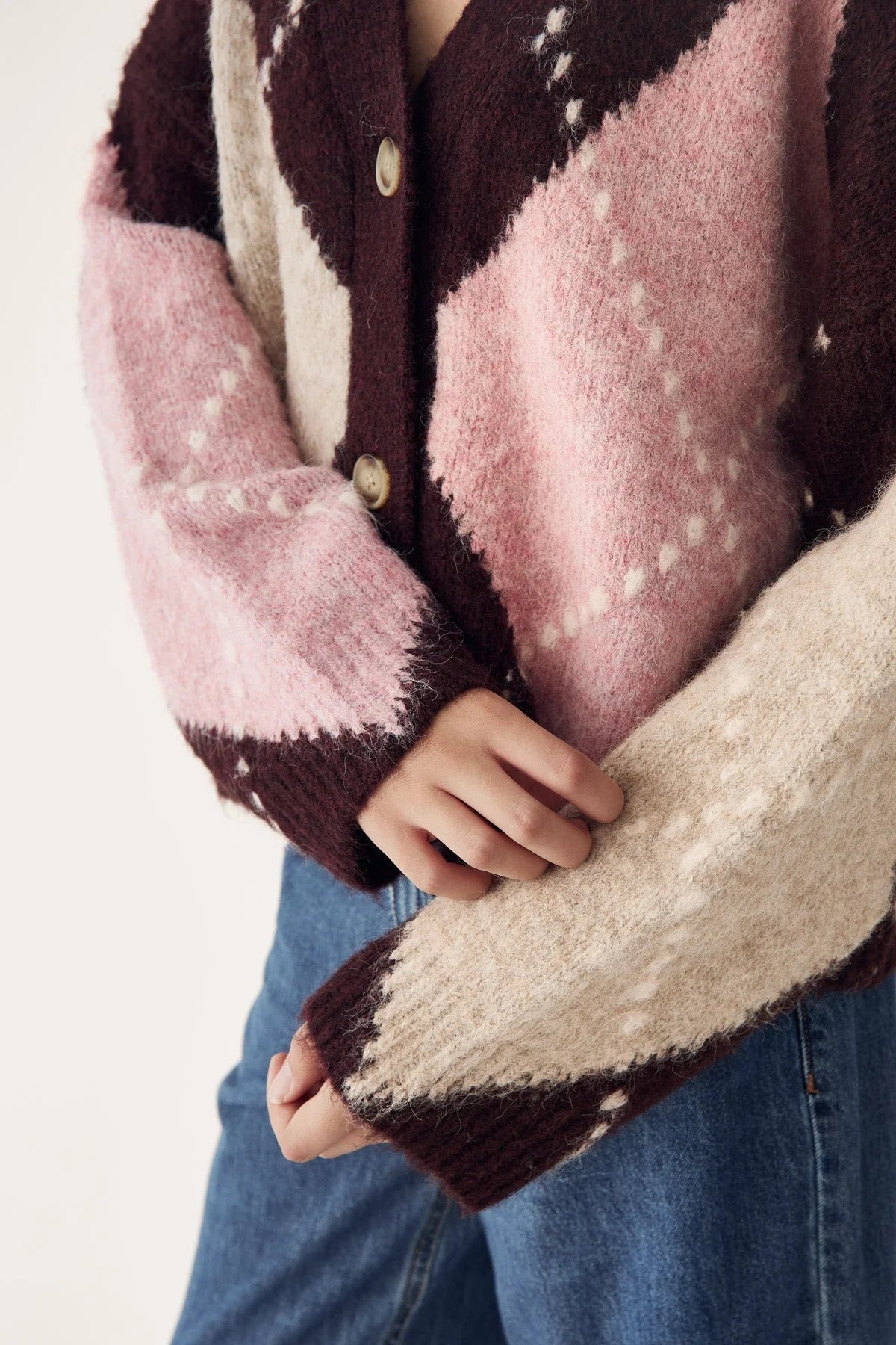 Laiana knit golla frá Noella - Winetating mix