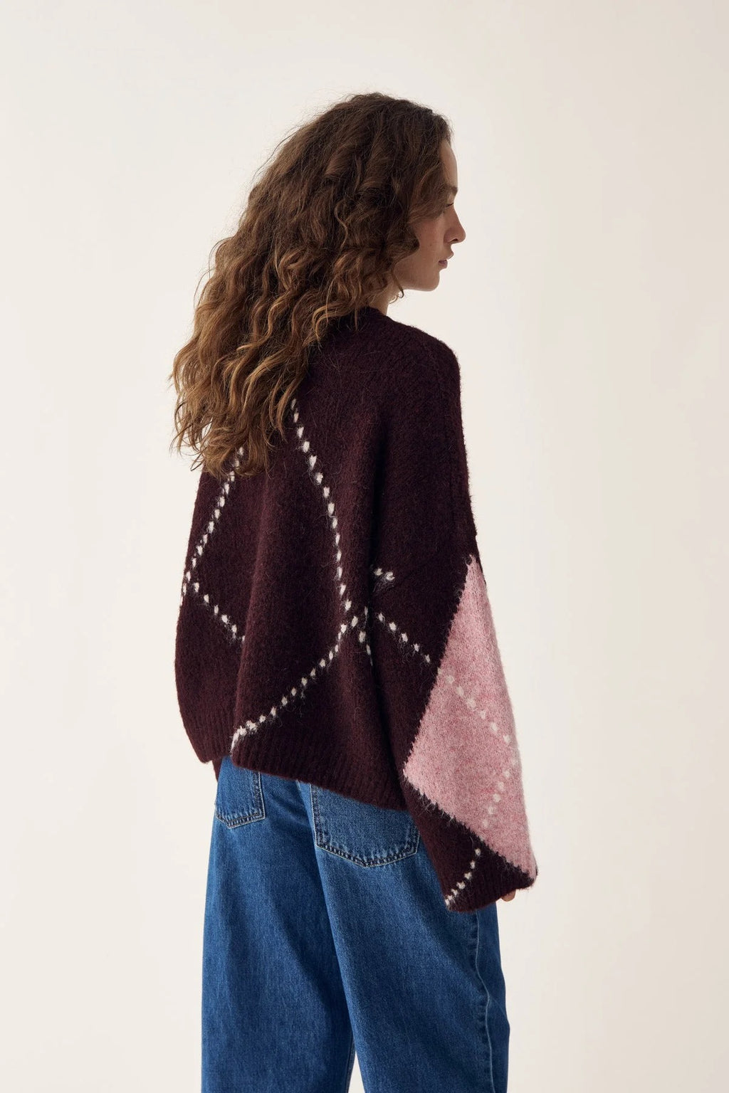 Laiana knit golla frá Noella - Winetating mix