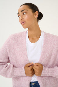 Trina peysa frá Kaffe - Lilac snow melange
