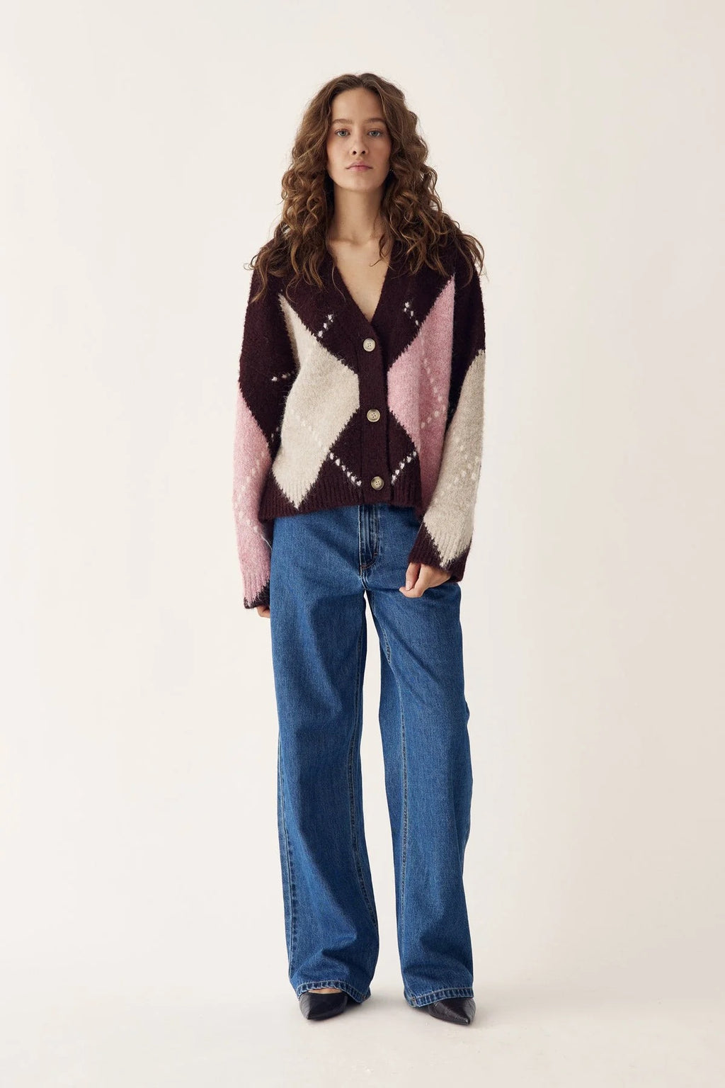 Laiana knit golla frá Noella - Winetating mix
