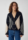 Laiana knit golla frá Noella - Navy mix