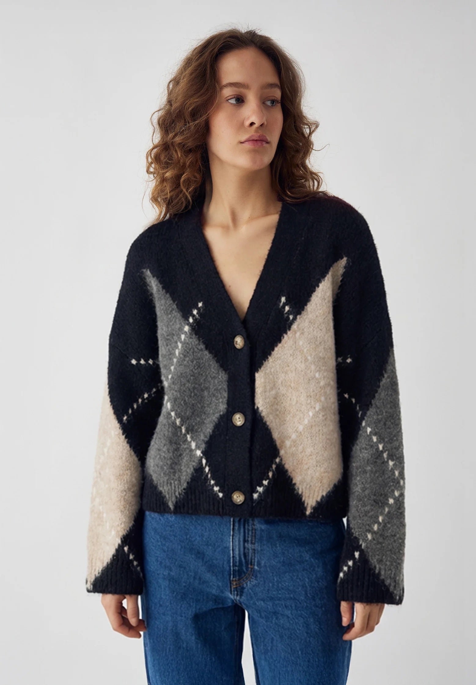 Laiana knit golla frá Noella - Navy mix