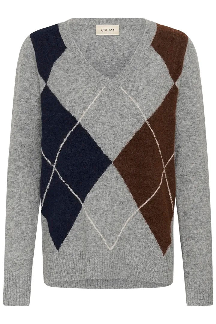 Hope peysa frá Cream - Grey melange