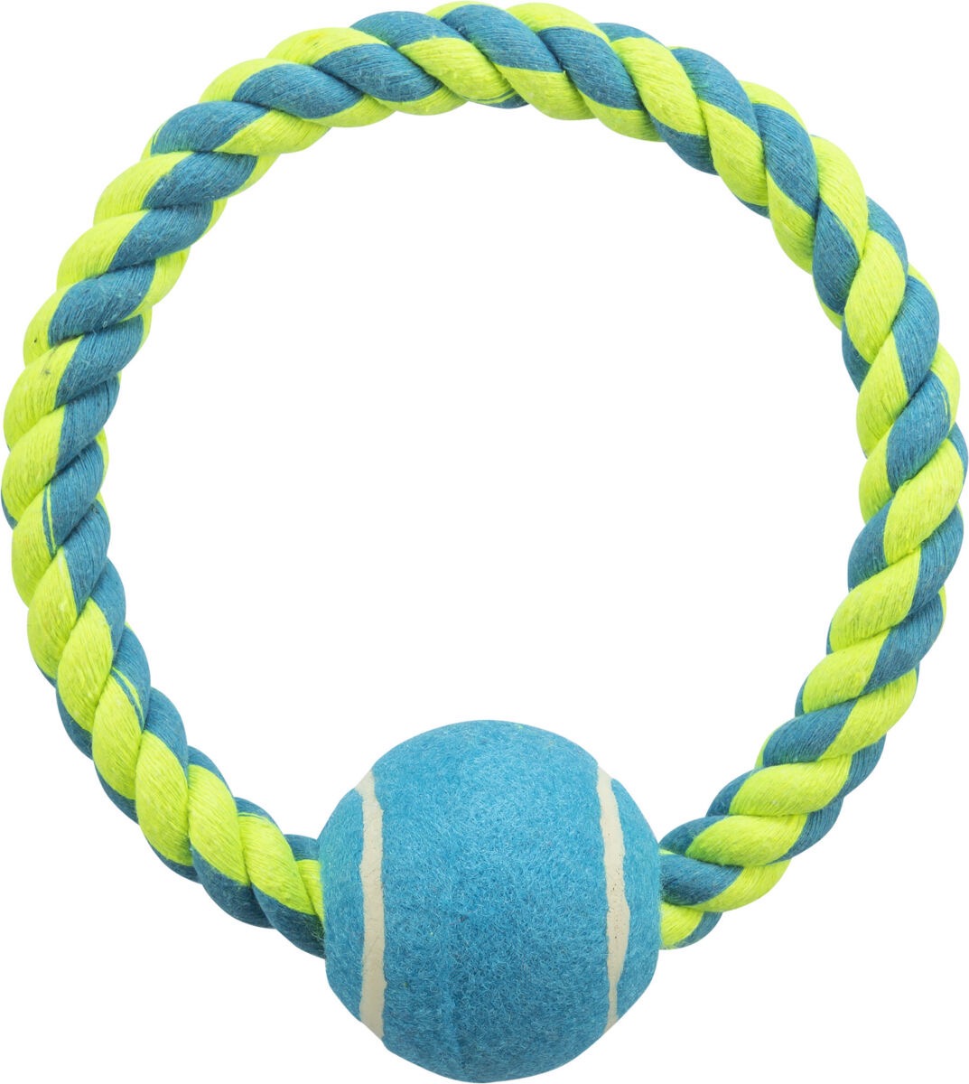 Kaðalhringur með tennisbolta  6cm/ 18cm