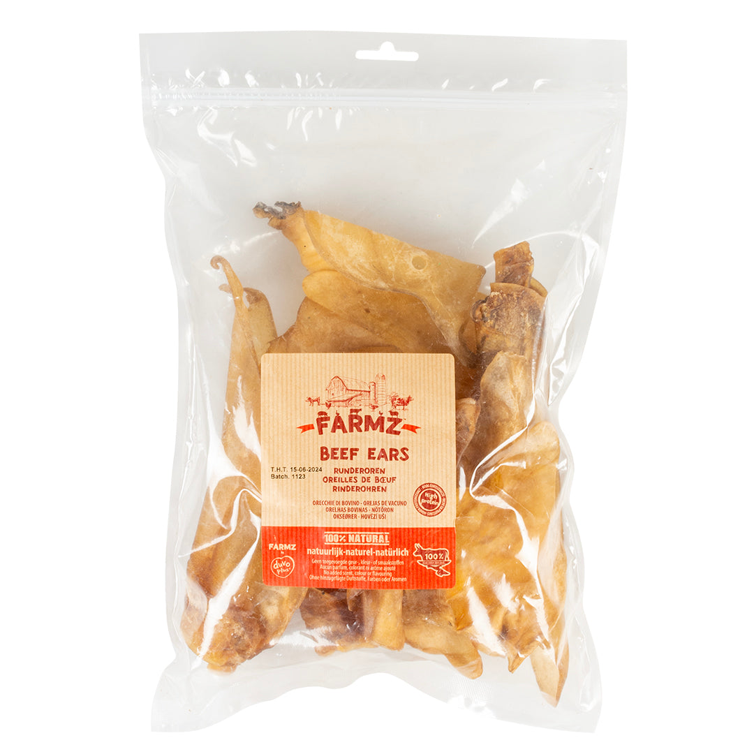 Farmz beef ears +/-250g - 12st - 17x9cm LG419073