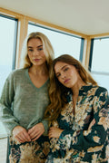 Dido peysa frá Freequent - Iceberg green melange