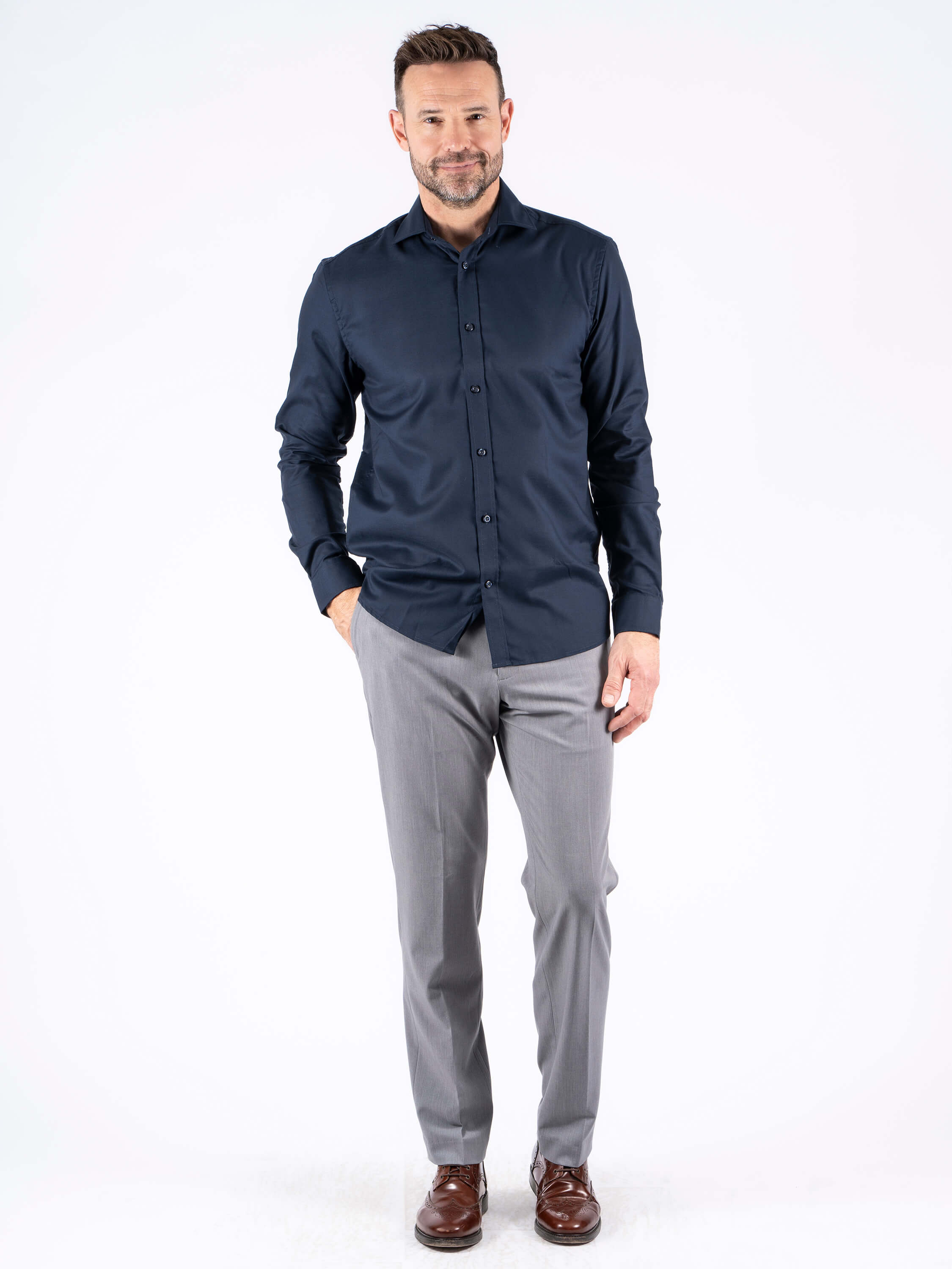 Lucas skyrta frá PRE END - Navy