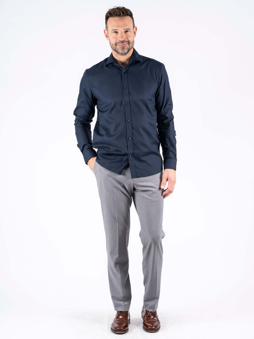 Lucas skyrta frá PRE END - Navy