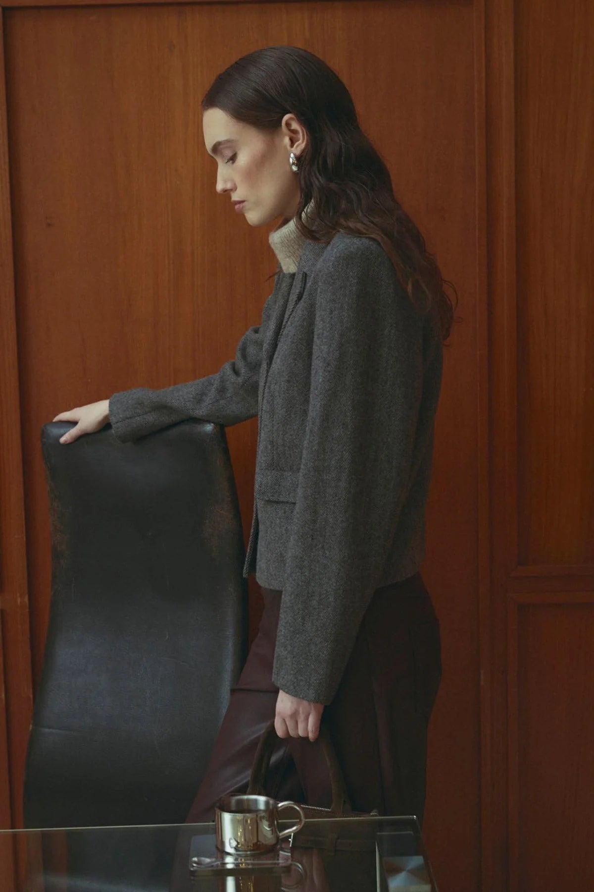 Laurica jakki frá Noella -Grey brown mix