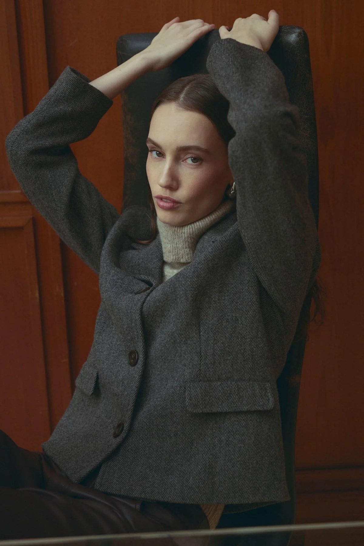 Laurica jakki frá Noella -Grey brown mix