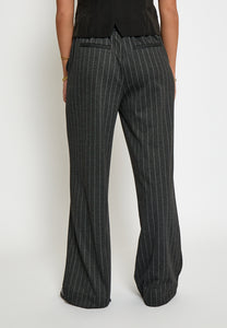 Kendall buxur   frá Peppercorn - Dark grey melange