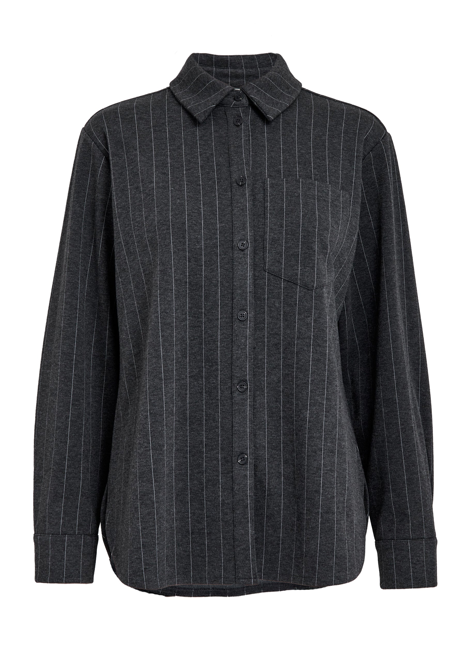 Kendall skyrta frá Peppercorn - Dark grey melange