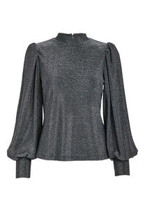 Lucina blússa frá Peppercorn - Light grey metal