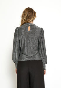 Lucina blússa frá Peppercorn - Light grey metal