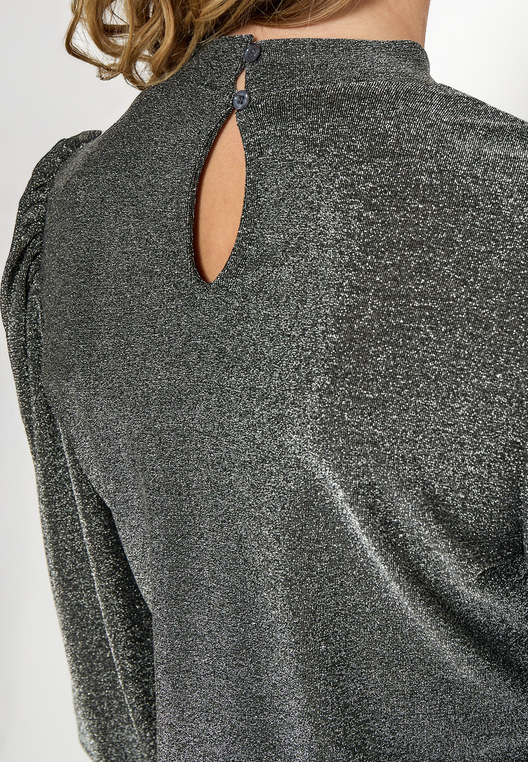 Lucina blússa frá Peppercorn - Light grey metal