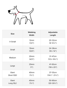 Dog Collar ól  M - Rauð með hvitum doppum