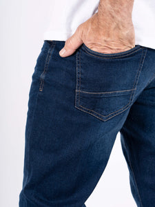 Robbie gallabuxur frá PRE END -Blue wash denim
