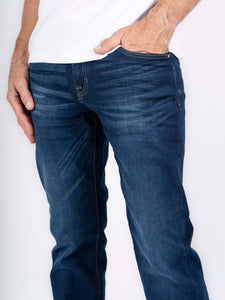 Robbie gallabuxur frá PRE END -Blue wash denim
