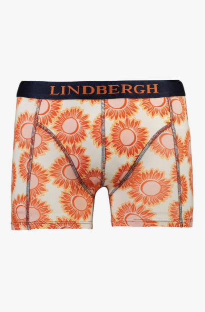 Nærbuxur úr bambus, boxer á herra frá Lindberg-mix orange og svart