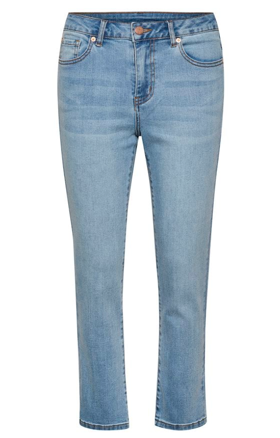 Sinem cropped  gallabuxur frá Kaffe  –  ljósar