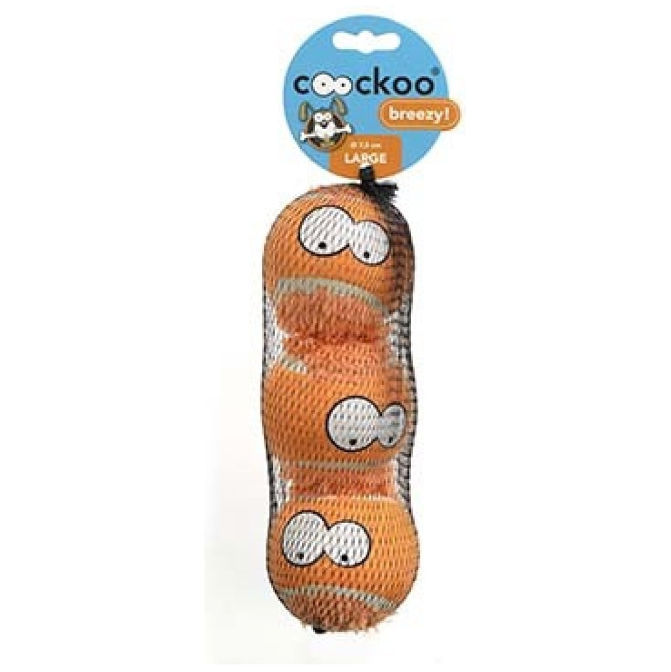Tennisboltar BREEZY  3 í pakka  7,5cm orange
