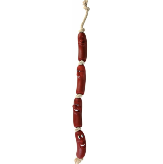 Pylsur á bandi 4stk, 75 cm