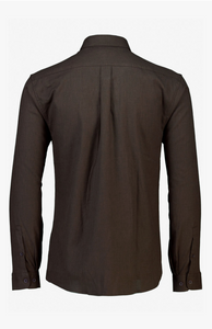 Mouliné stretch skyrta frá Lindbergh - Deep brown