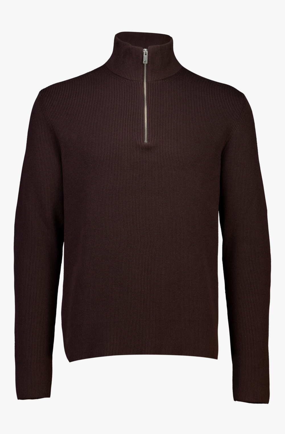 Hálf rennd peysa frá Lindbergh - Red / DK BURGUNDY