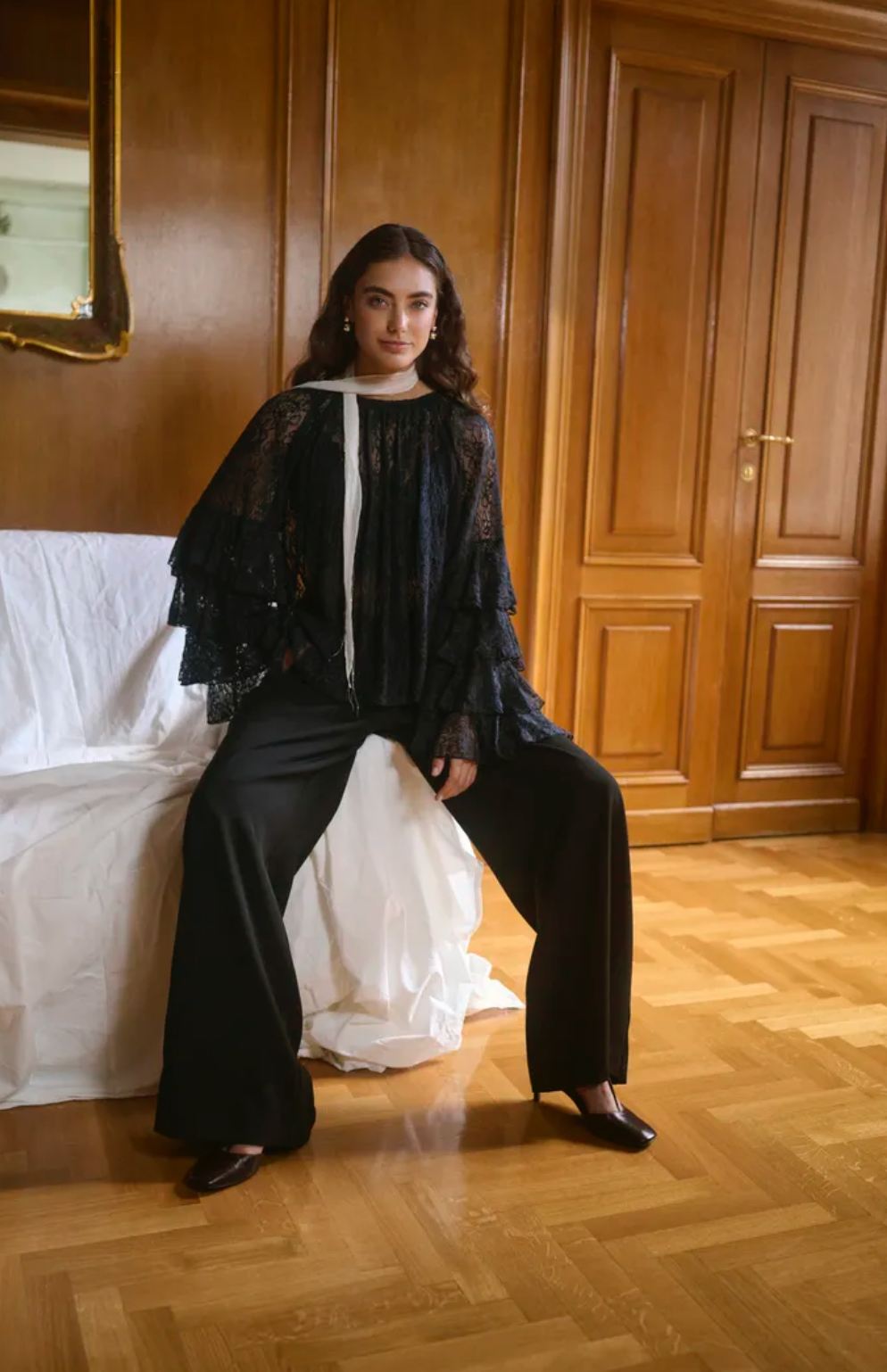 Clemency blússa frá Culture - Svört