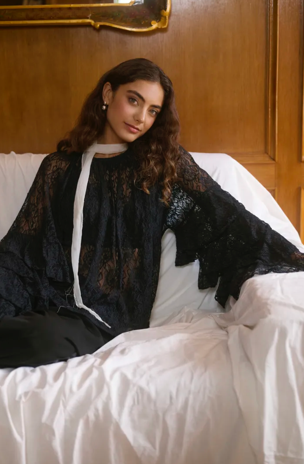 Clemency blússa frá Culture - Svört