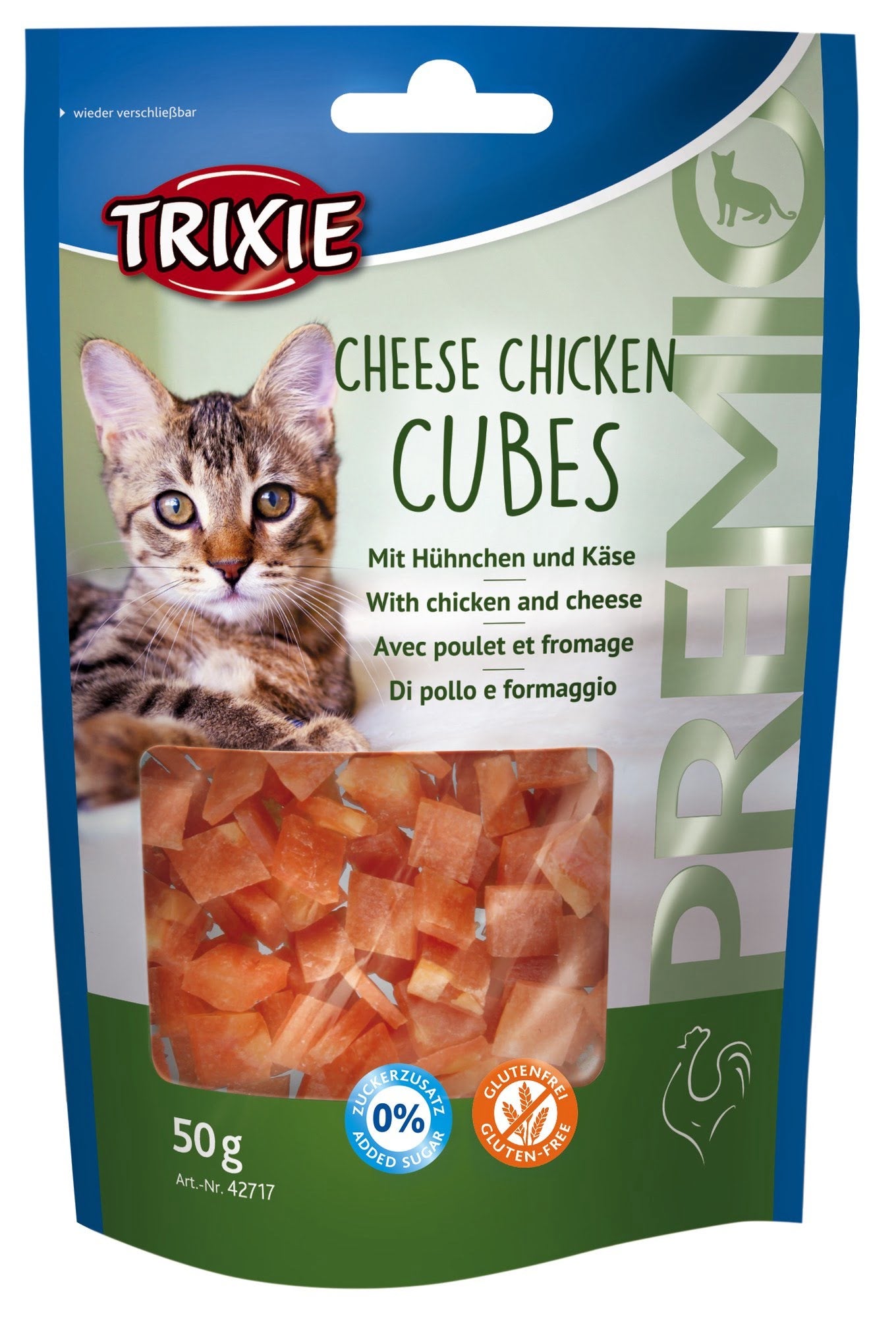PREMIO Cheese Chicken Cubes, 50 g