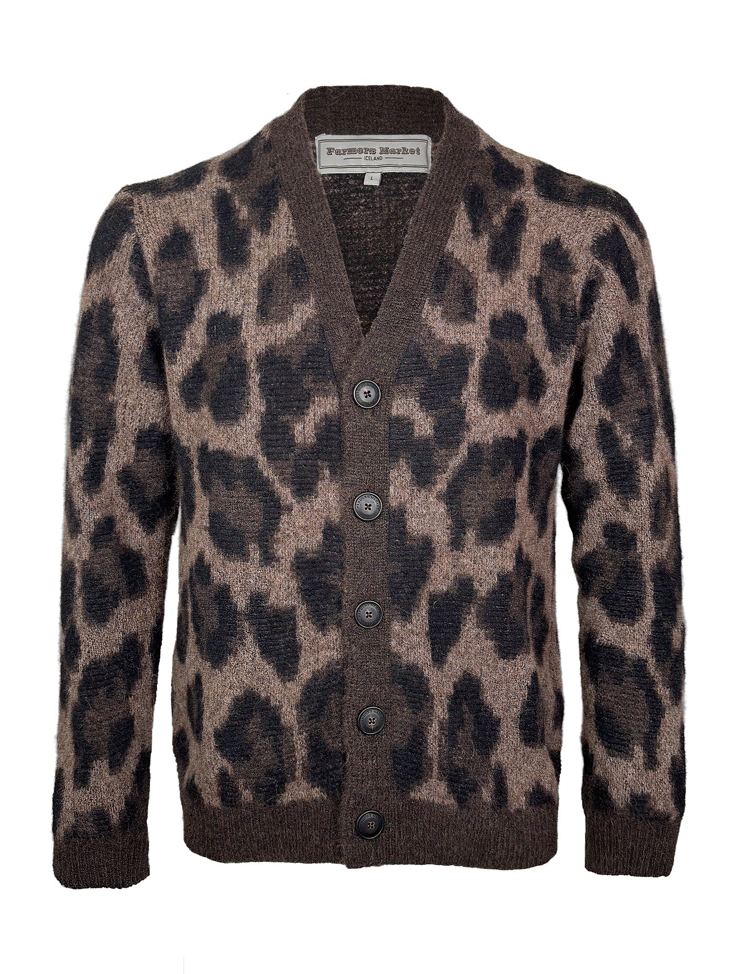 Barðastaðir, jakkapeysa frá Farmers Market - Brún