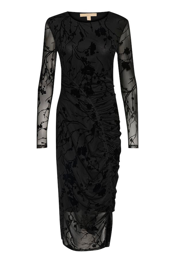 Alifa kjóll frá Culture úr mesh efni - Svartur