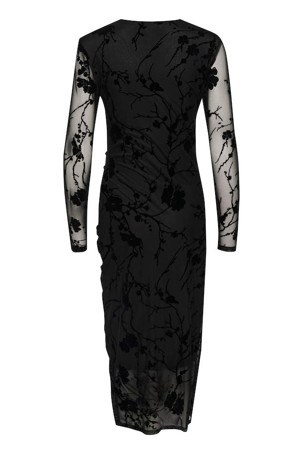 Alifa kjóll frá Culture úr mesh efni - Svartur