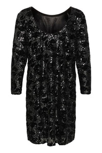 Grit Sequin pallíettukjóll  frá Kaffe - Svört/Dökk silfur  Sequin