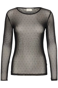 Doriana mesh bolur frá Kaffe - Svartur með steinum