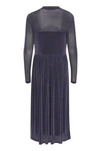 Olga glitter kjóll frá Kaffe -  Dawn Purple með glimmeri
