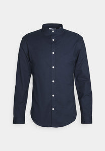 Skyrta frá Lindbergh með kínakraga superflex - navy mix