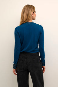 Trulla jersey bolur frá Cream - petrol blue
